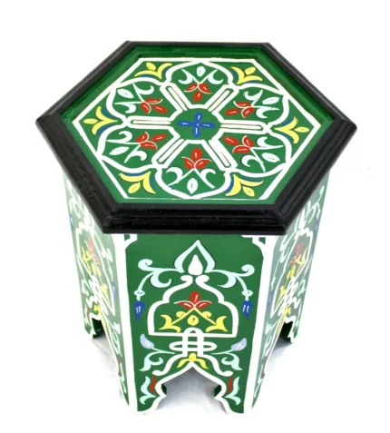 Moroccan Side Table Corner End Accent Piece Green Authentic Home Decor Size 2